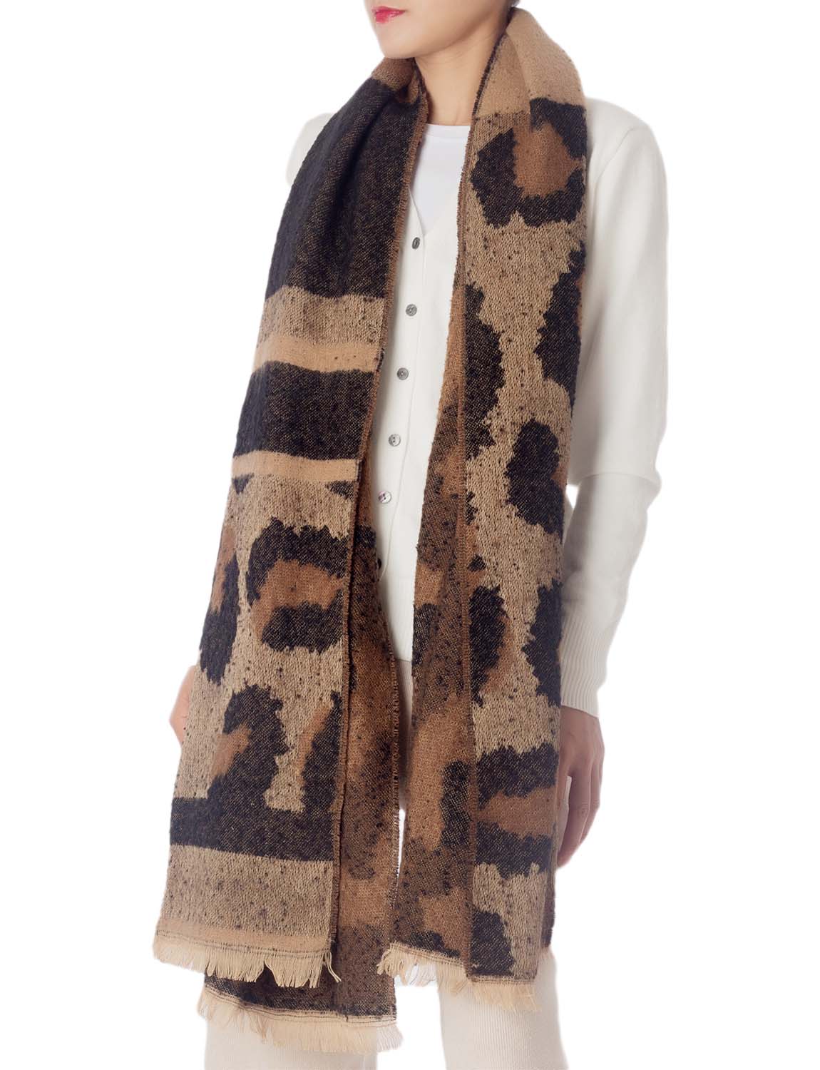 Leopard Print Shawl Blanket Scarf Animal Print Shawl 