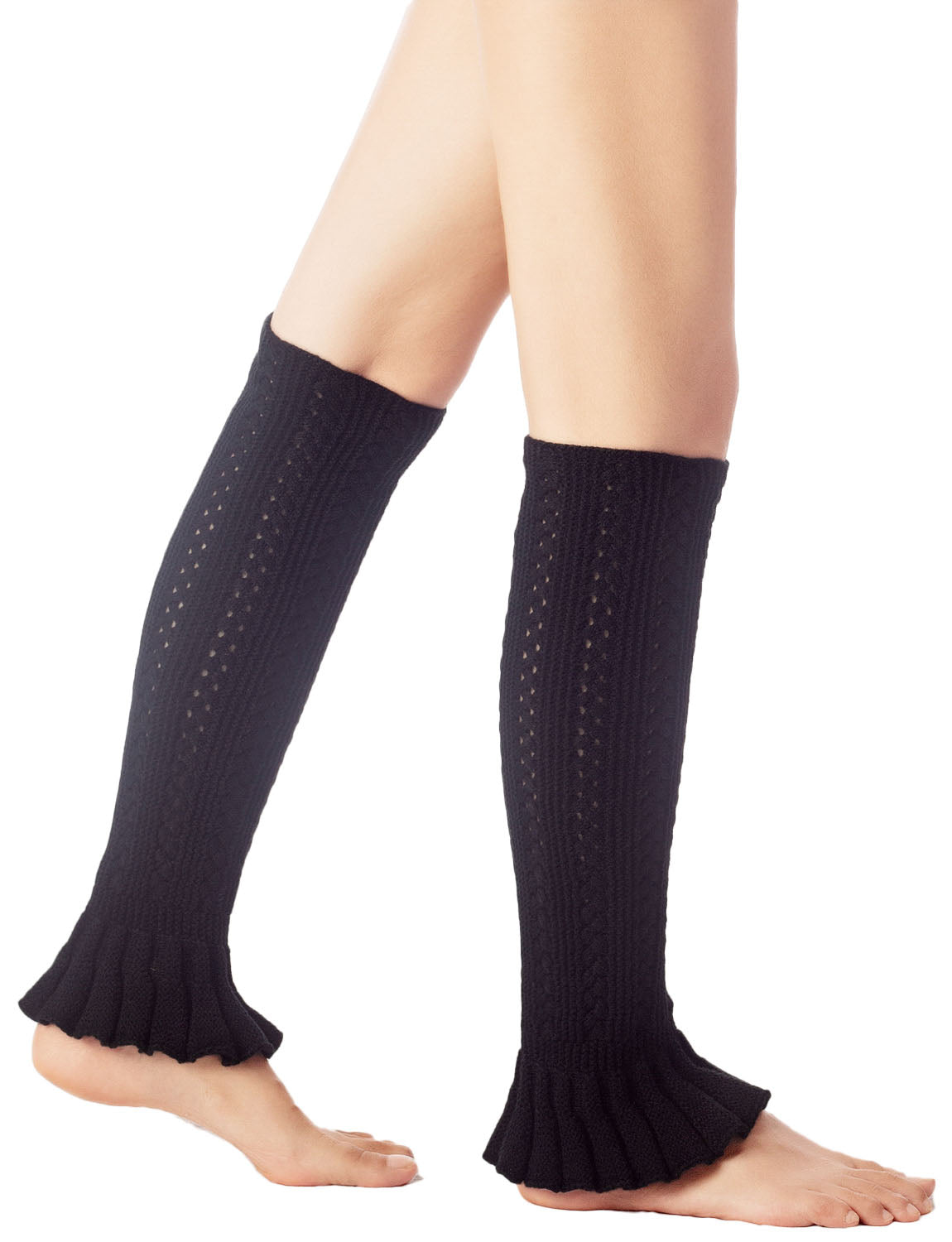 Women's Flared Cuff Ballet Dancer Running Aerobics Stretchy Leg Warmer