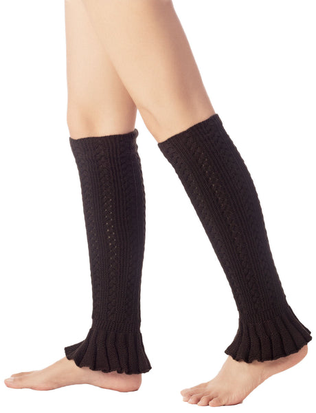 Women's Flared Cuff Ballet Dancer Running Aerobics Stretchy Leg Warmer