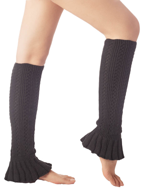 Women's Flared Cuff Ballet Dancer Running Aerobics Stretchy Leg Warmer