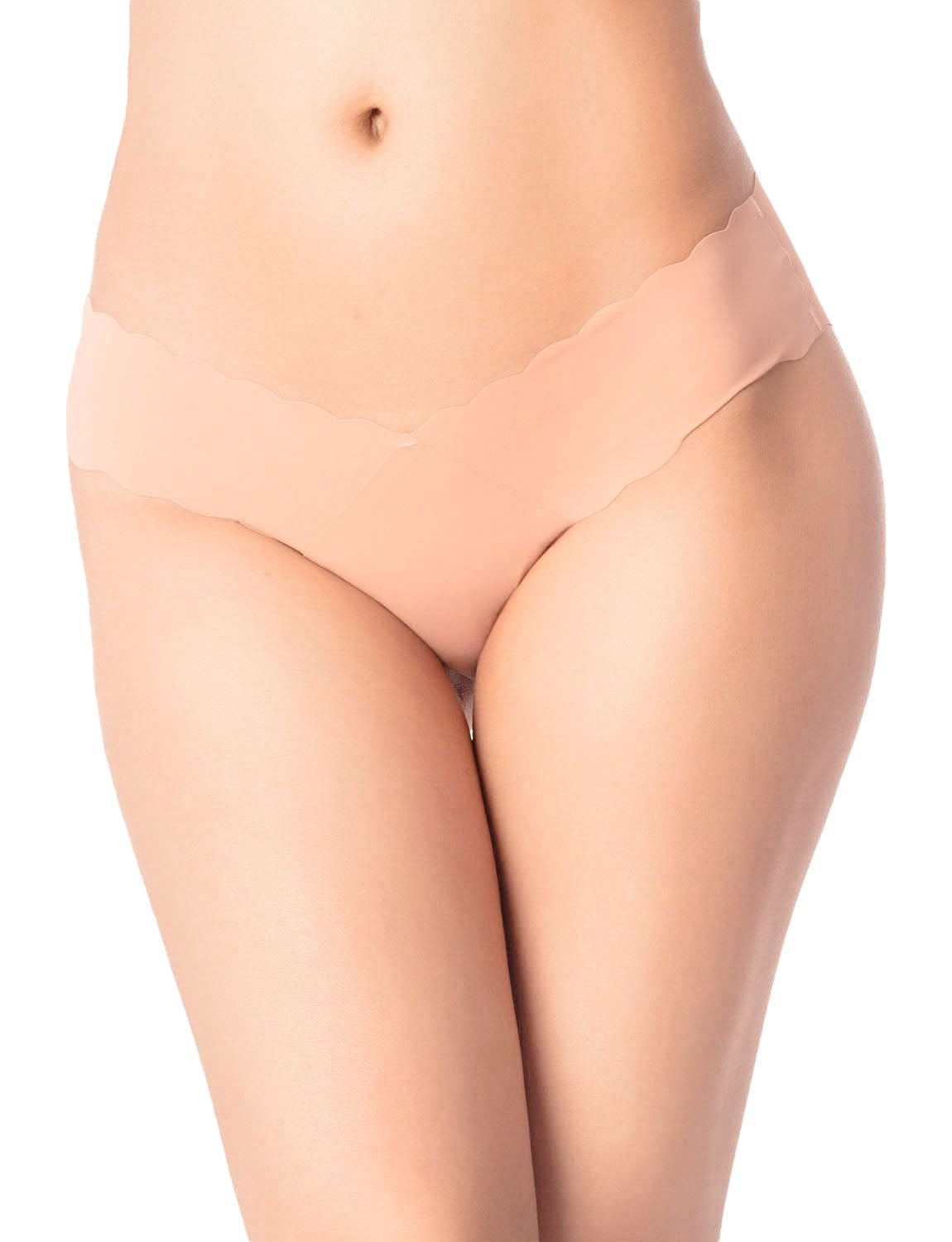 Women's Underwear V-shape Waist Stretchy Seamless Low Rise Brief Panties