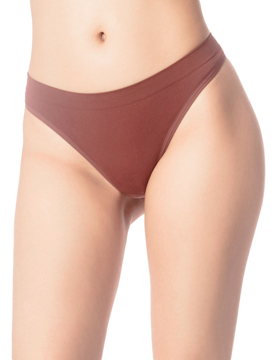 Women's Underwear Nude Color Undies String Stretchy Low Rise Yoga Thongs