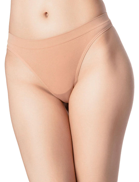 Women's Underwear Nude Color Undies String Stretchy Low Rise Yoga Thongs