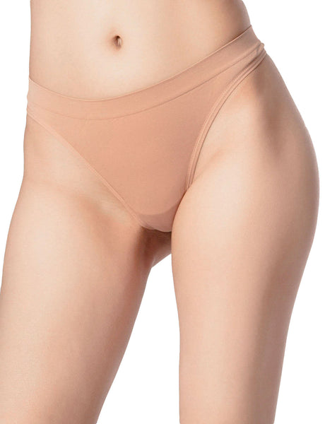 Women's Underwear Nude Color Undies String Stretchy Low Rise Yoga Thongs