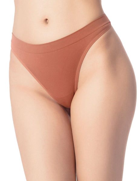 Women's Underwear Nude Color Undies String Stretchy Low Rise Yoga Thongs