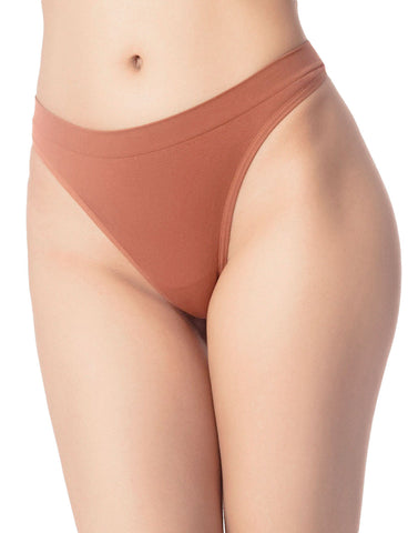 iB-iP Women's Underwear Nude Color Undies String Stretchy Low Rise Yoga Thongs