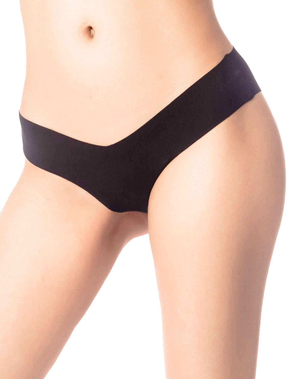 Women's Underwear V-shape Waist Seamless Breathable Low Rise Brief Panties