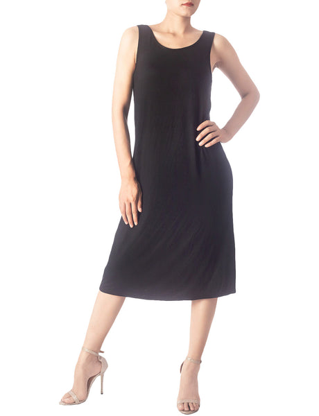 Women's Modal Cozy Knee Length Casual Relaxed Full Slip