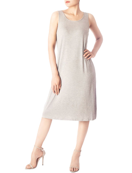 Women's Modal Cozy Knee Length Casual Relaxed Full Slip