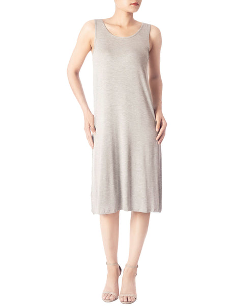 Women's Modal Cozy Knee Length Casual Relaxed Full Slip