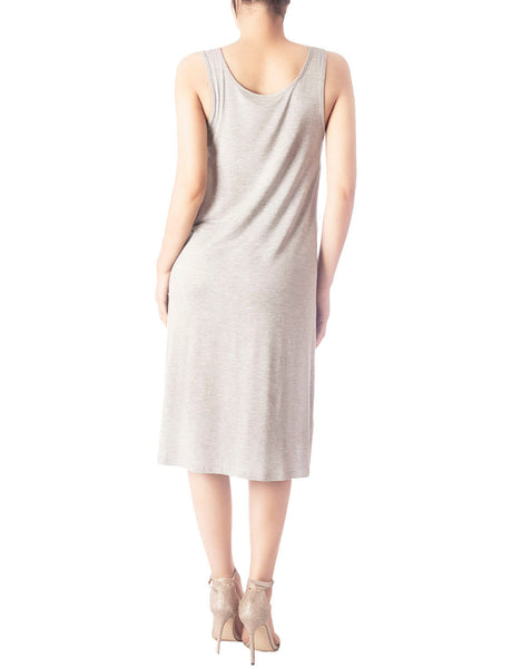 Women's Modal Cozy Knee Length Casual Relaxed Full Slip