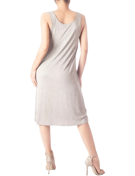 Women's Modal Cozy Knee Length Casual Relaxed Full Slip