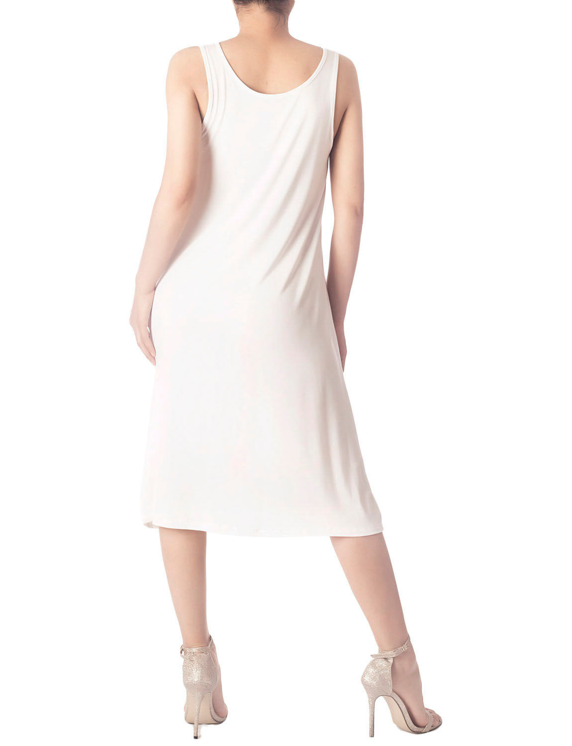 Women's Modal Cozy Knee Length Casual Relaxed Full Slip