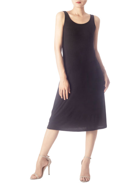 Women's Modal Cozy Knee Length Straight Casual Full Slip