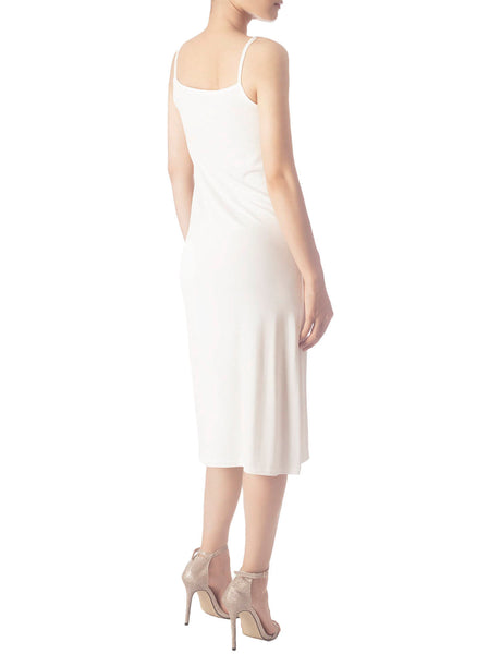 Women's Modal Spaghetti Strap Knee Length Casual Full Slip