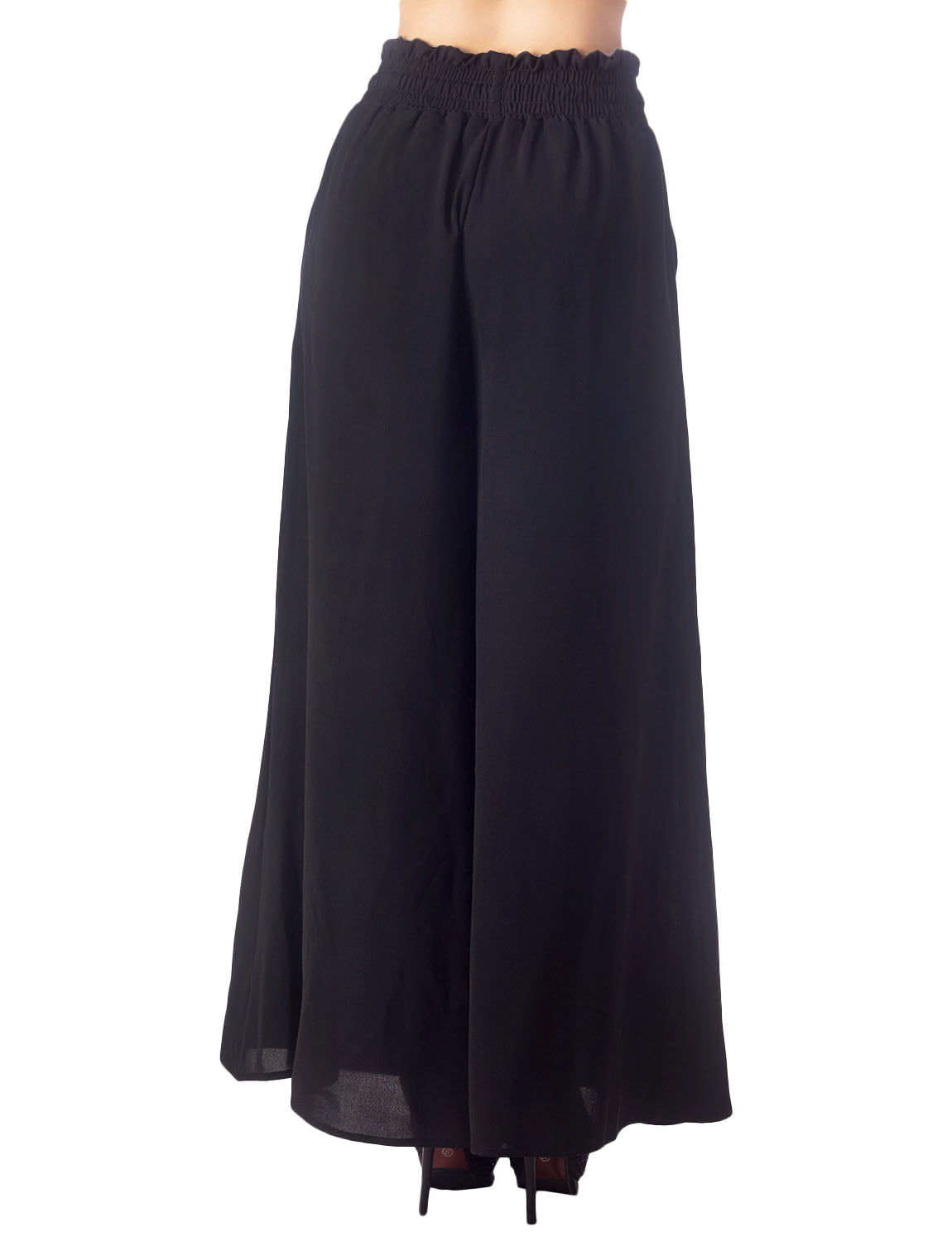 Women's Flare Pants Casual Cozy Relaxed High Waist Palazzo Trousers