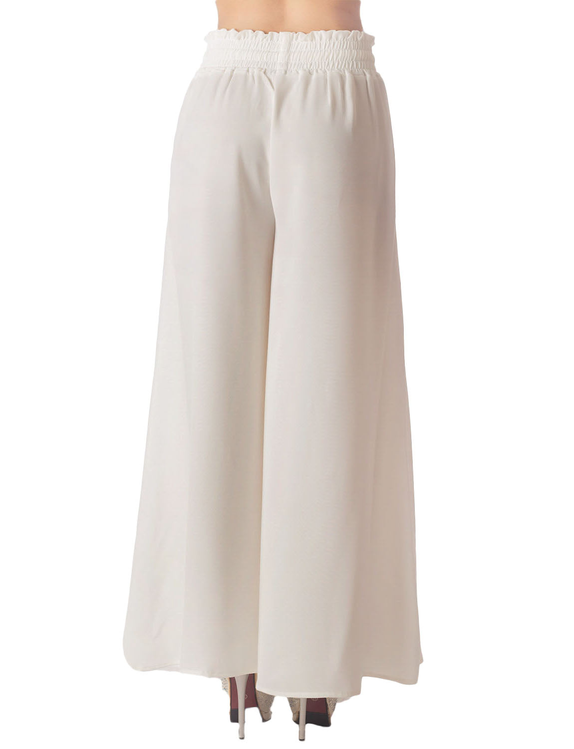 Women's Flare Pants Casual Cozy Relaxed High Waist Palazzo Trousers