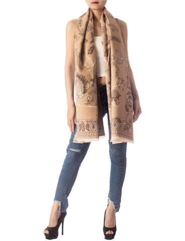 iB-iP Women's Fringe Tassel Animal Print Warm Oversized Large Wrap Scarf