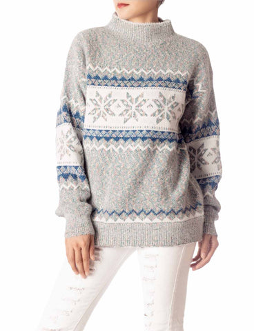 iB-iP Women's Cozy Casual Lightweight Top Long Sleeve Soft Pullover Sweater